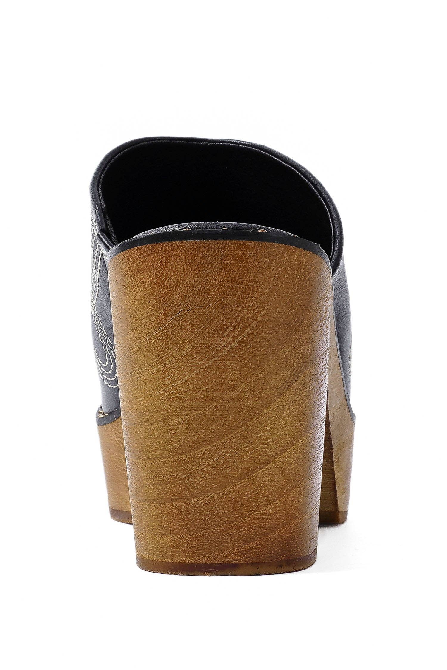 BEAST FASHION – Engroshandel Platform - Dame – PRESLEY-28 Retro Chic Træsplatform Træsko4