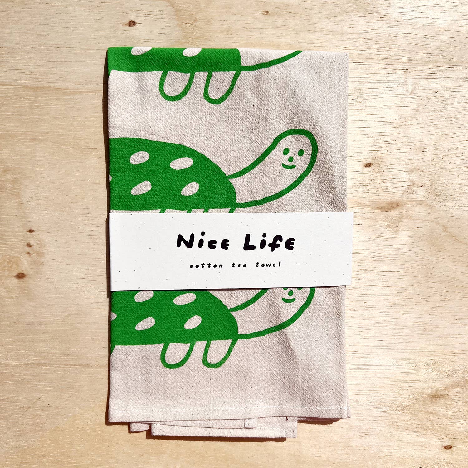 Nice life - Wholesale Tea Towel - Turtle tea towel1