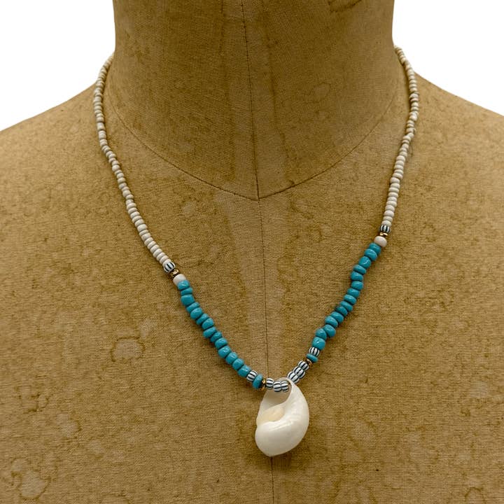 Isabella perlekæde med muslingeskal for engroshandel hos Audax