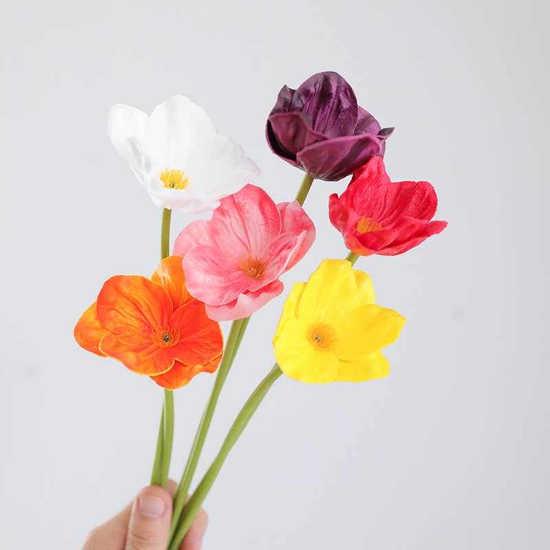 ACNITE(We cover U.S. import duties) - Wholesale Artificial flowers - Artificial poppy flowers real touch faux flowers home decor3
