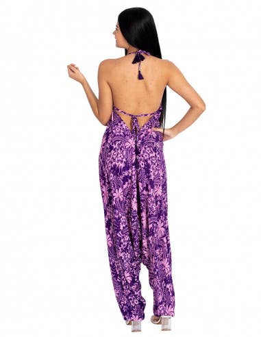 Mulberry Women's Long Bare Back Jumpsuit for wholesale on Faire3
