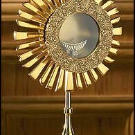 Christian Brands Church Supply - Wholesale Decorative Tabletop Object - Cross Monstrance With Luna