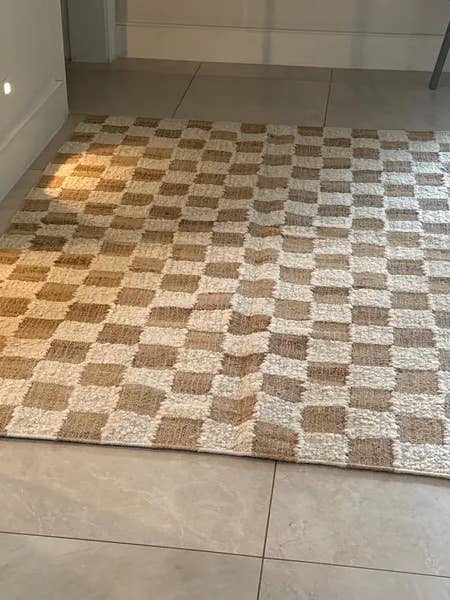 Handgewebter karierten Elfenbein Wolle Jute Boho Marokkanischer Teppich TN-9 für den Großhandel von Aesthetic Homes LLC