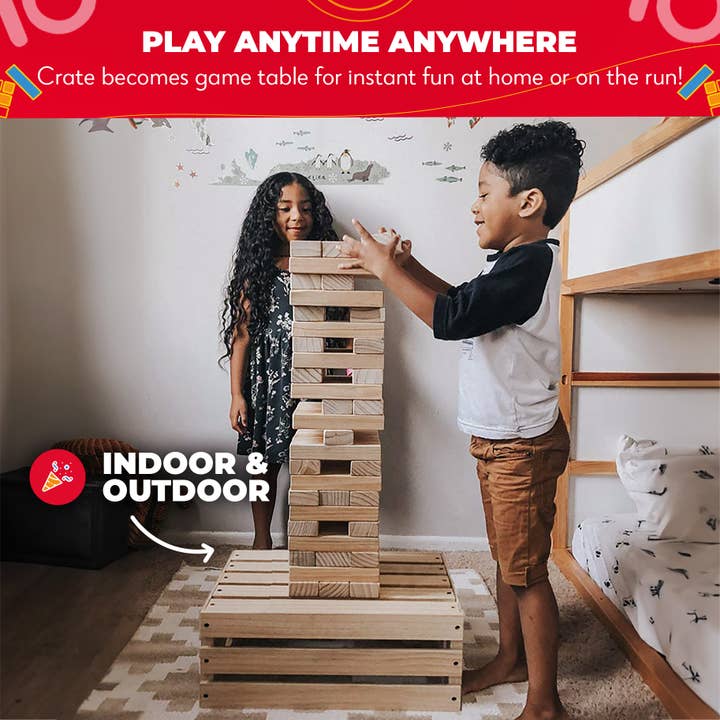 Swooc Games - Wholesale Stacking Game - Premium Giant Tower Game w/ Storage Crate5