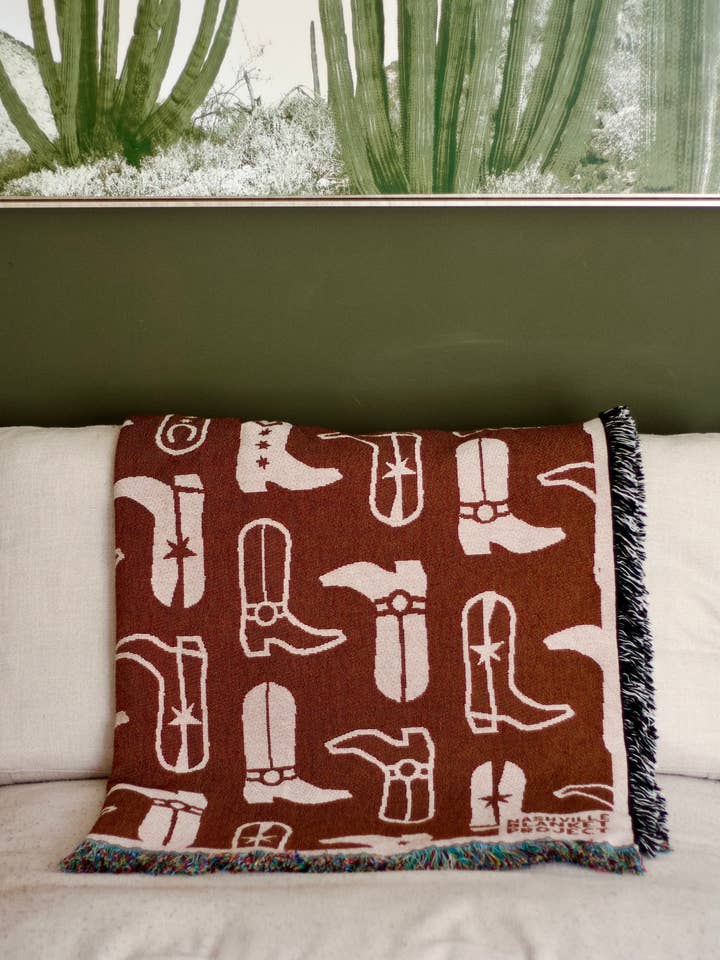 BOOTS! Blanket for wholesale by Faircloth