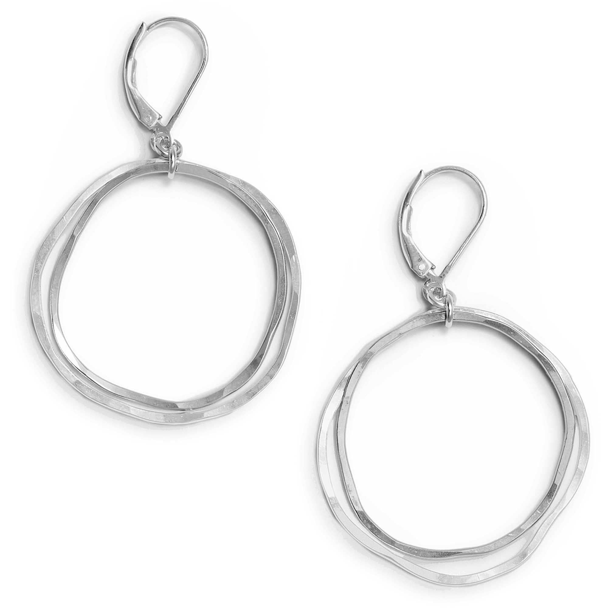 Freshie & Zero - Wholesale Dangle Earrings - Imperfect Circle Earrings, gold or silver, SIMPLE CALDERA0