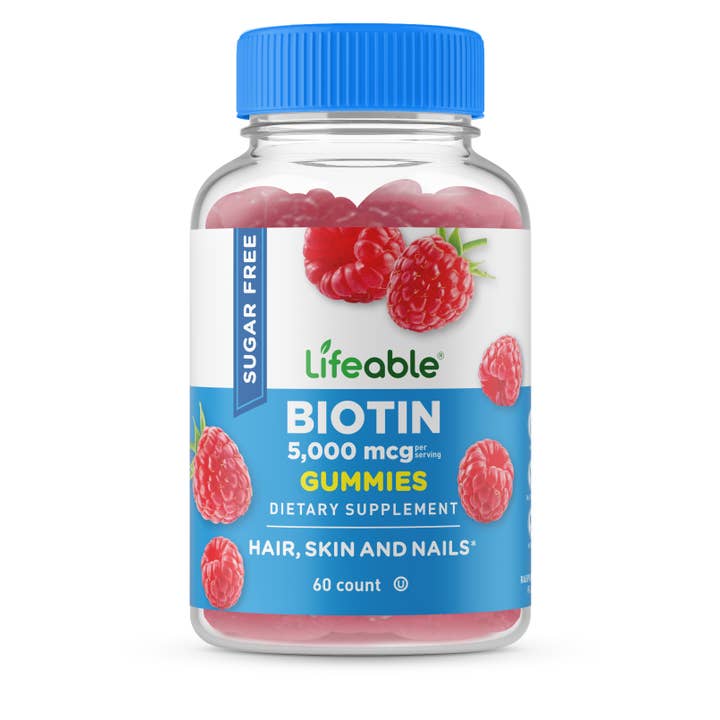 Lifeable - Wholesale Oral Supplement/Vitamin - Lifeable Sugar Free Biotin 5,000 mcg Gummies, Hair Skin Nail