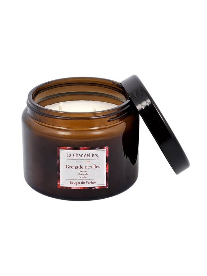 Scented Candle Island Pomegranate 350 g for wholesale by La Chandelière