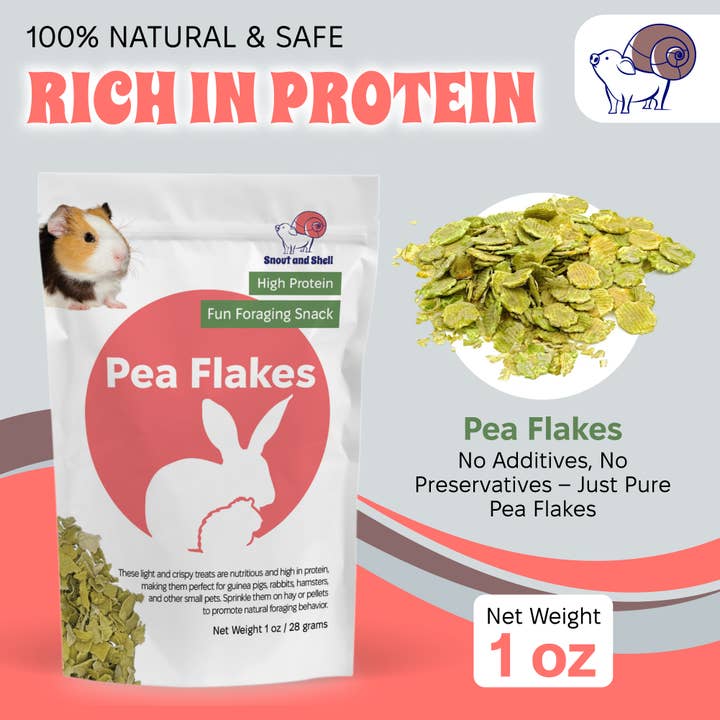 Snout and Shell - Wholesale Pet Treats - Dog - Pea Flakes for Small Pets2