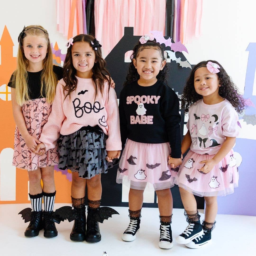 Sweet Wink - Wholesale Tutu - Kids - Spooky Babe Sequin Halloween Tutu - Kids Clothing4