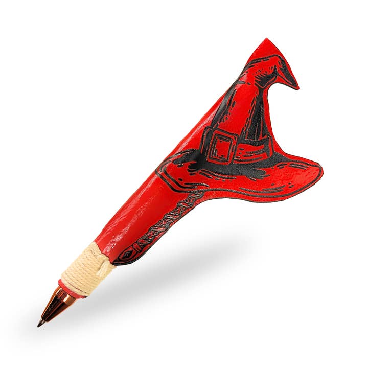 Timeless Motifs - Wholesale Pen - Magic Wizard theme Pen, Grimoire Fantasy Magical Wizardy Witch Hat Ink Gel Pen Gift for Writing