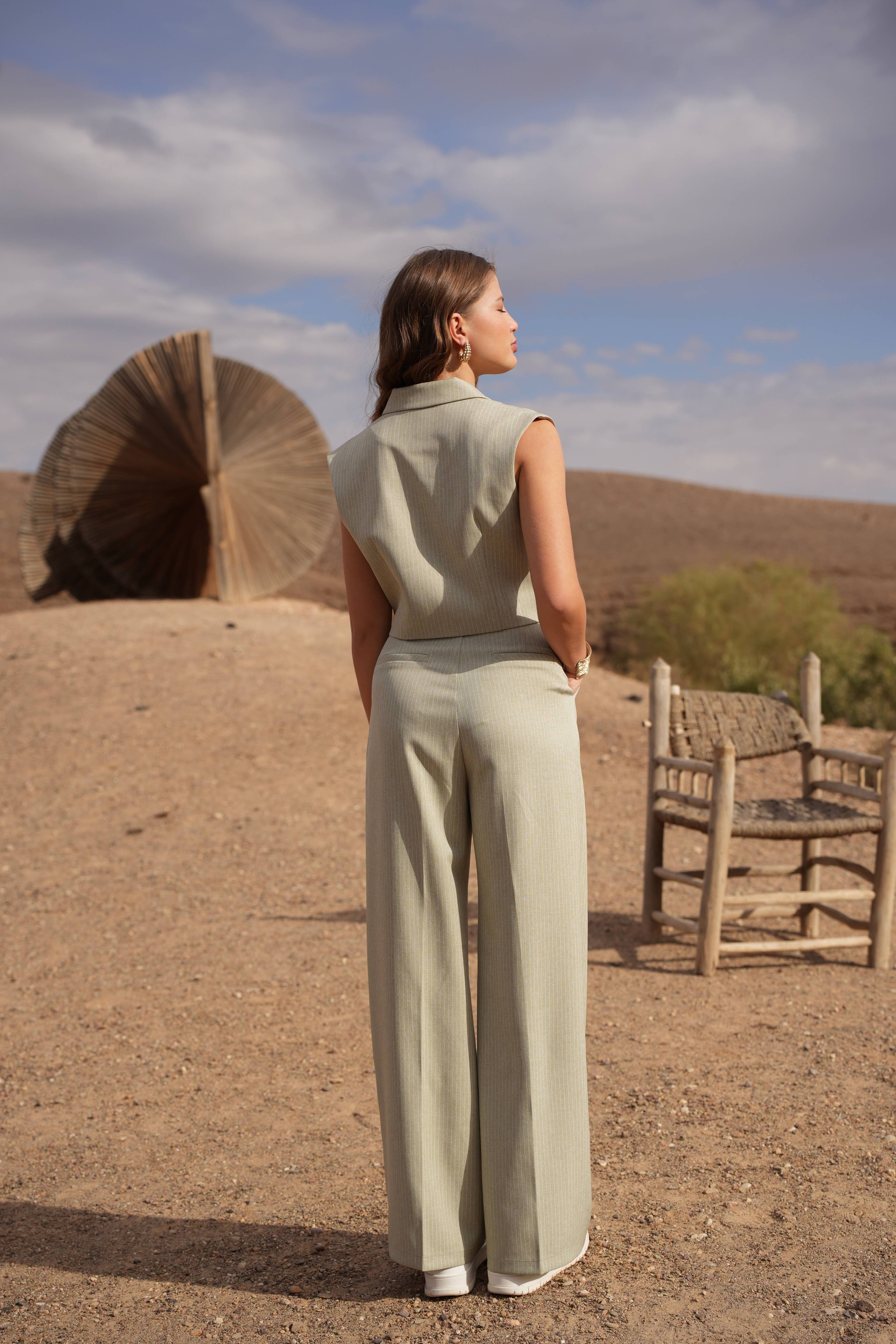 LULUMARY - Wholesale Pants - Women's - Striped pants P98143