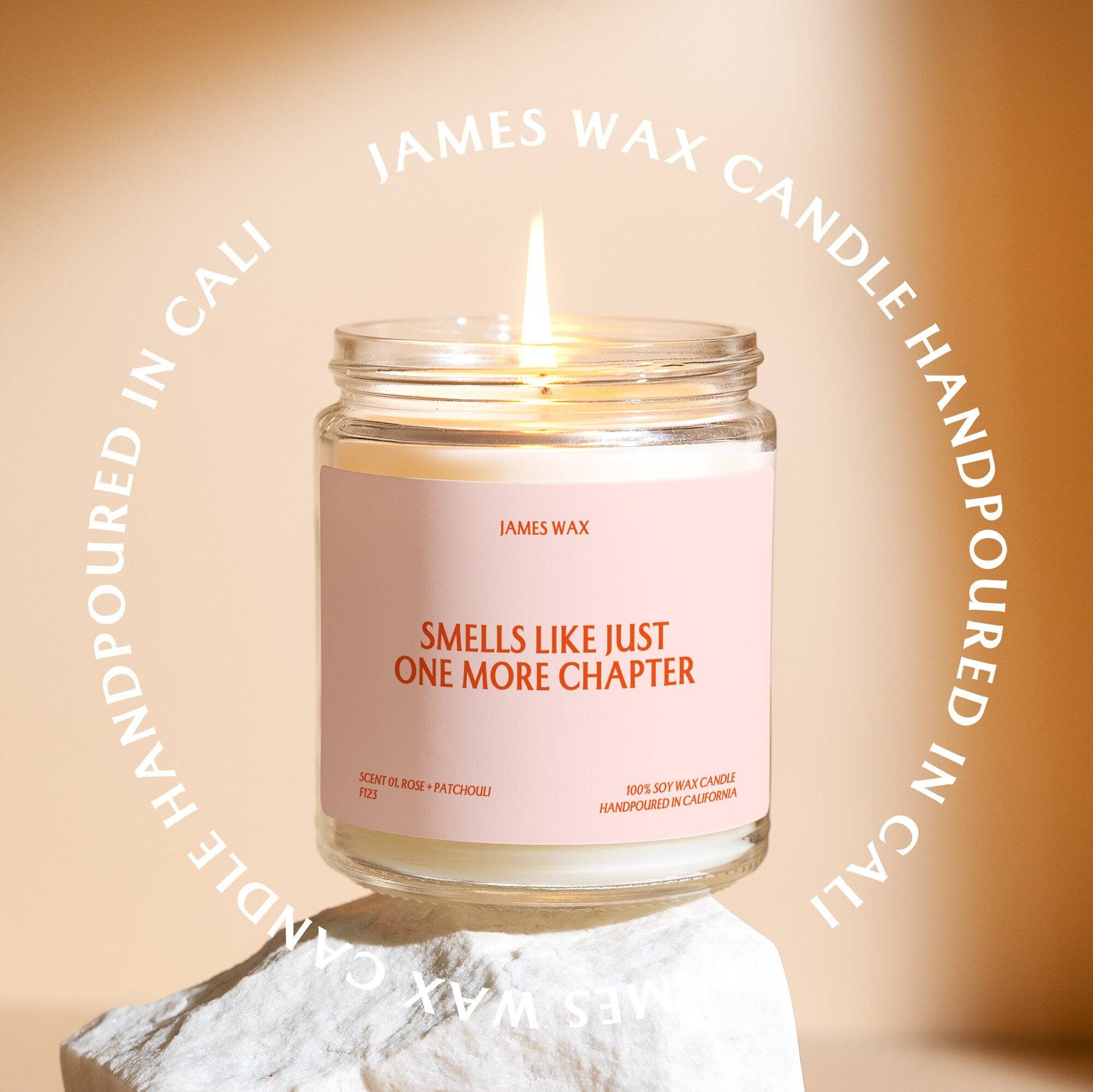 James Wax - Wholesale Jar/Filled Candle - Reader Gift Just One More Chapter Candle F1232
