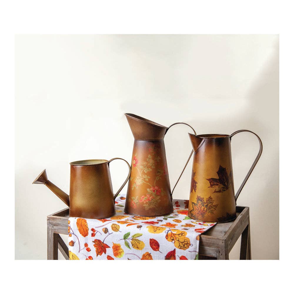 Manual Woodworkers and Weavers, Inc. - Wholesale Pitcher - Metal Pitcher Fall Floral1