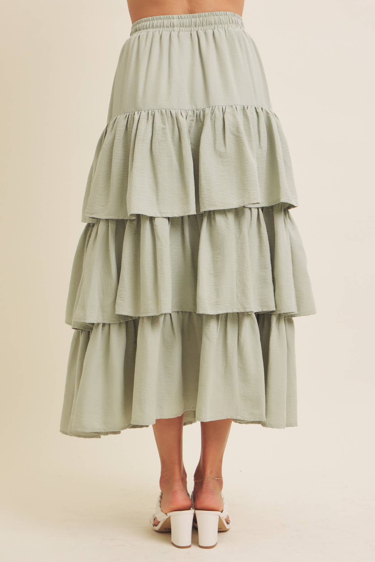 in february - Wholesale Skirt - Women's - AIRY YEAR-ROUND TIERED RUFFLE MAXI SKIRT WITH POCKETS11