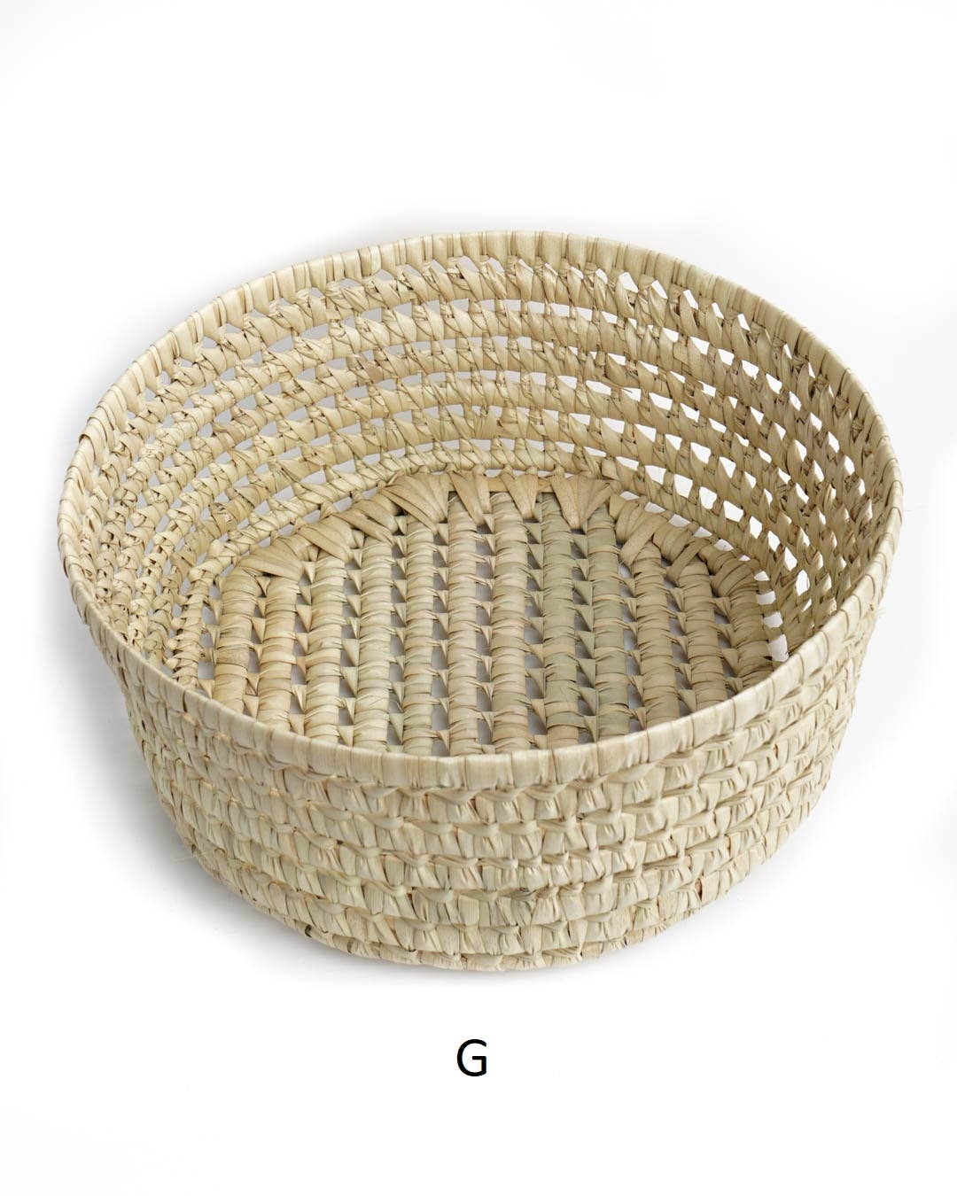 High crafty – wholesale Basket – Handcrafted Simple Round Basket – Natural Palm – Christmas 5