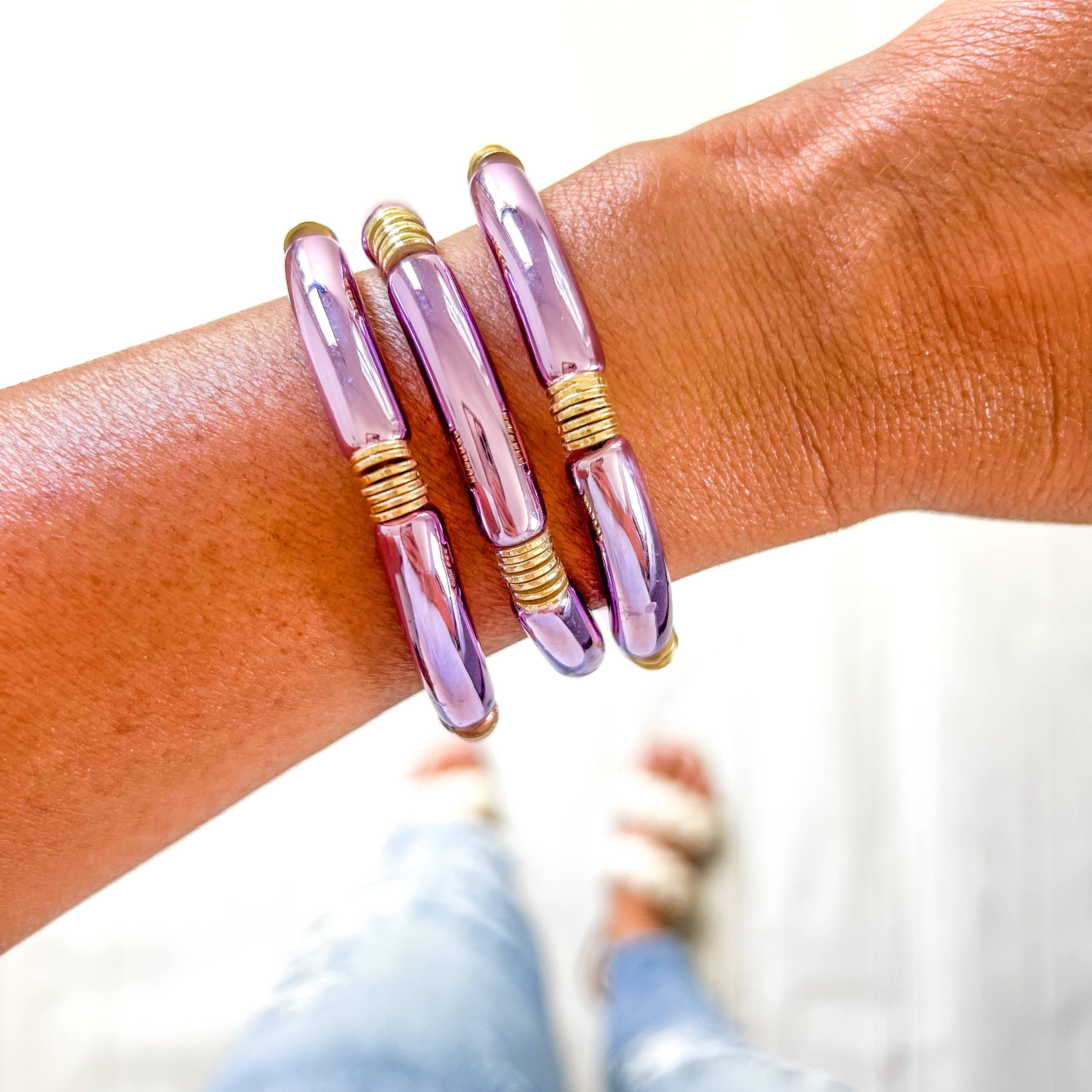 Savvy Bling - Wholesale Beaded Bracelet - Metallic Tube Bracelets112