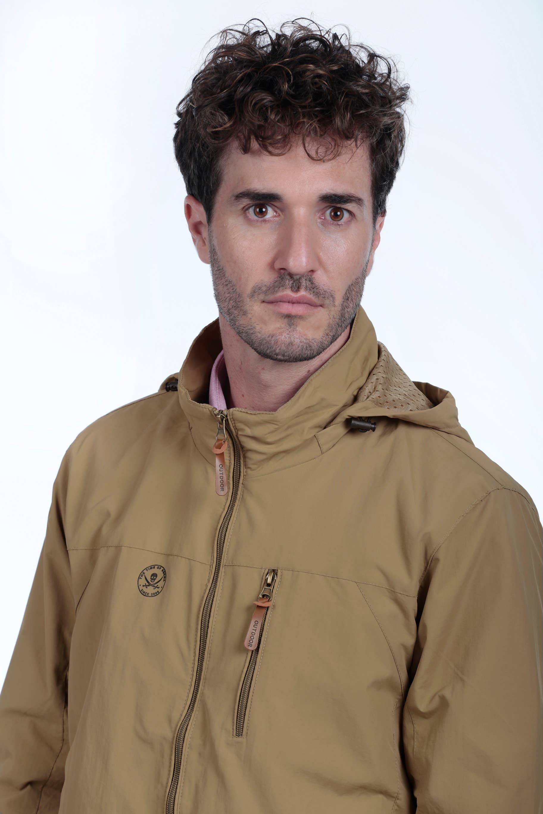 The Time of Bocha - Wholesale Winddichte jas - Heren - Heren Windjack Army The Time Of Bocha QI1PARMY-BEIGE2