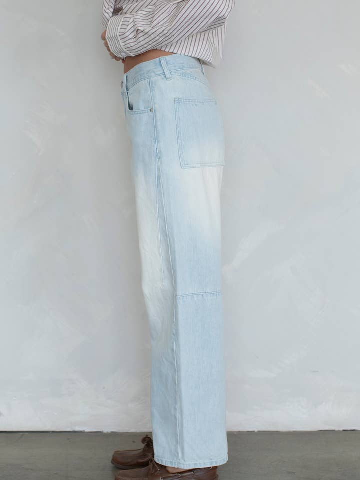 Light Blue Lani Jeans for wholesale on Faire2