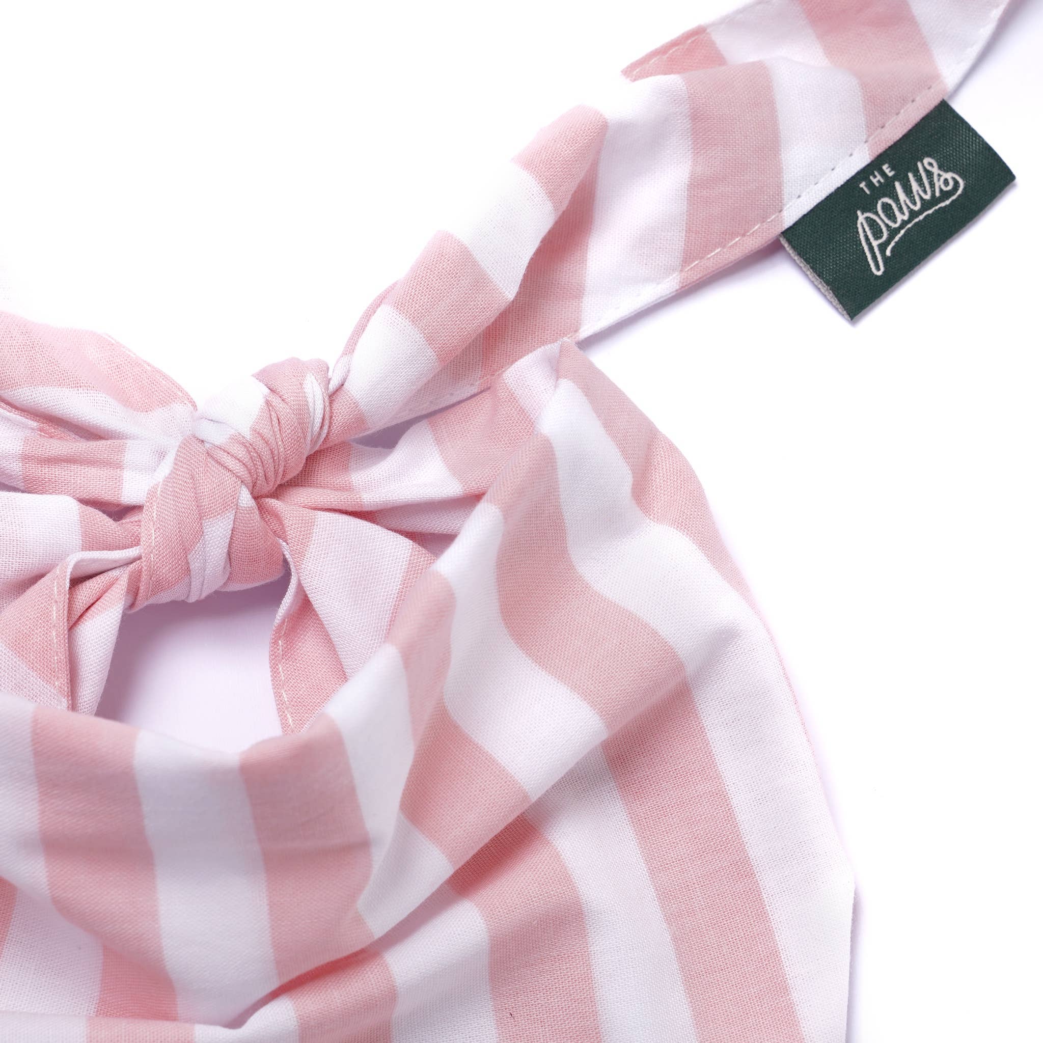 The Paws - Vente Bandana – chien - Bandana pour chien Cabana rose blush2