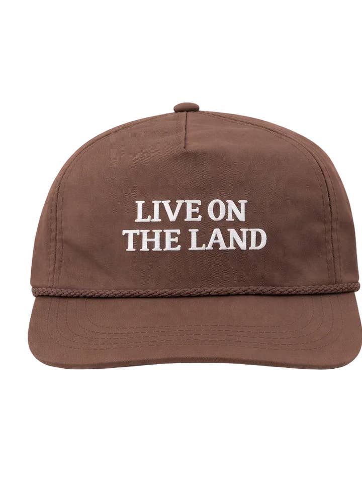 Live on the Land Rope Cap, Brown for wholesale by Lischka Brothers
