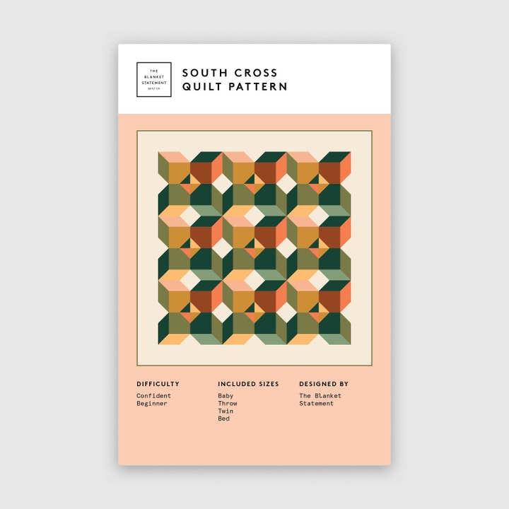 South Cross Paper Pattern for wholesale by The Blanket Statement