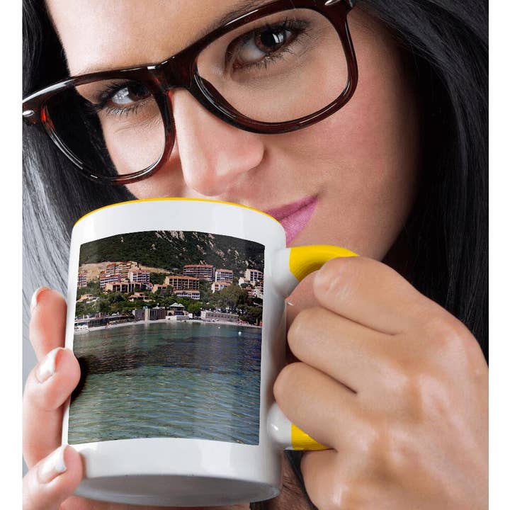 3dRose - Wholesale Coffee Mug - 3dRose, France, Corsica, Ajaccio, Scudo, town beach - EU09 WBI3682 - Walter Bibikow, Mug1
