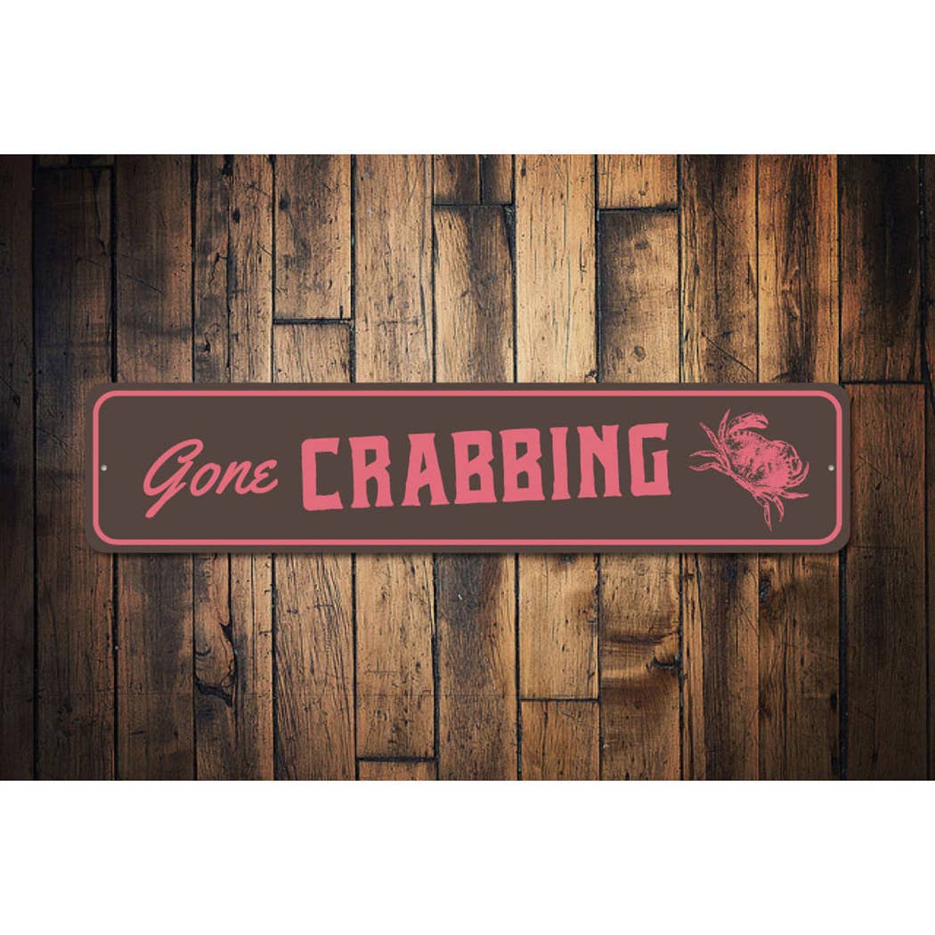 Lizton Sign Shop, Inc – wholesale Sign – Gone Crabbing Sign1