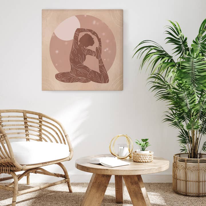 Yogastilling 1 - Lærredstryk for engroshandel hos Anise Designs