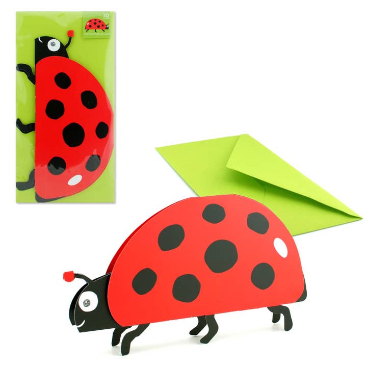 3D animal card ladybird for wholesale by Gollnow Paper Creations