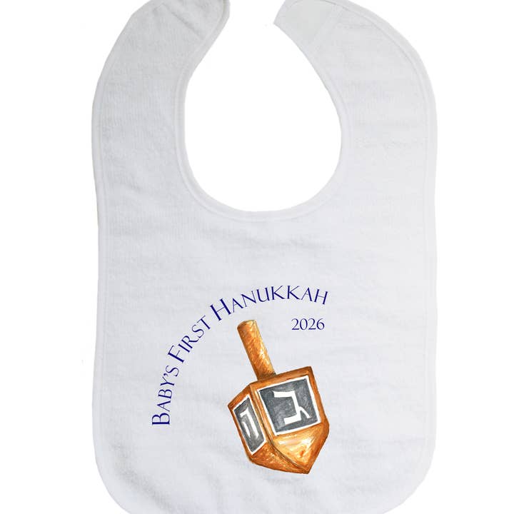 Baby's first Hanukkah with dreidel for wholesale by Tina Labadini Designs