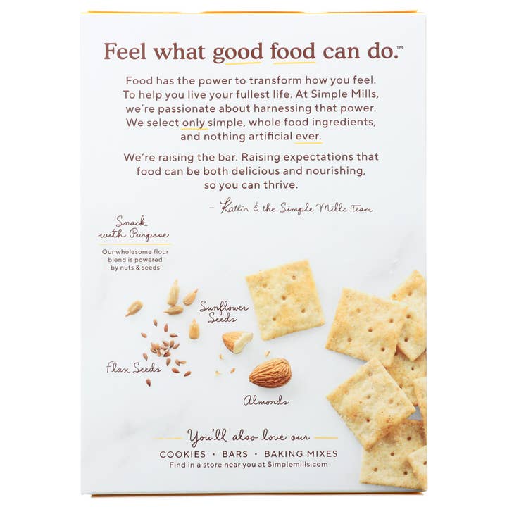 KeHE Distributors, LLC - Vente Biscuit salé - Simple Mills Crackers Farine d'amande Sel moulu 4,25 oz1