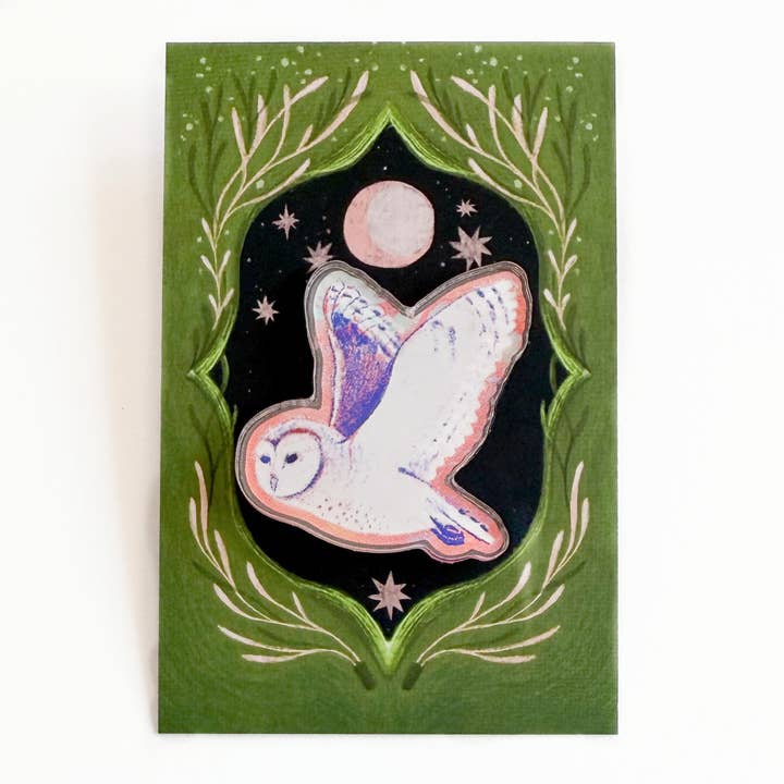 Barn Owl Acrylic Pin and other Purchase Wholesale barn bird seed. Free Returns & Net 60 Terms on Faire trending on Faire.