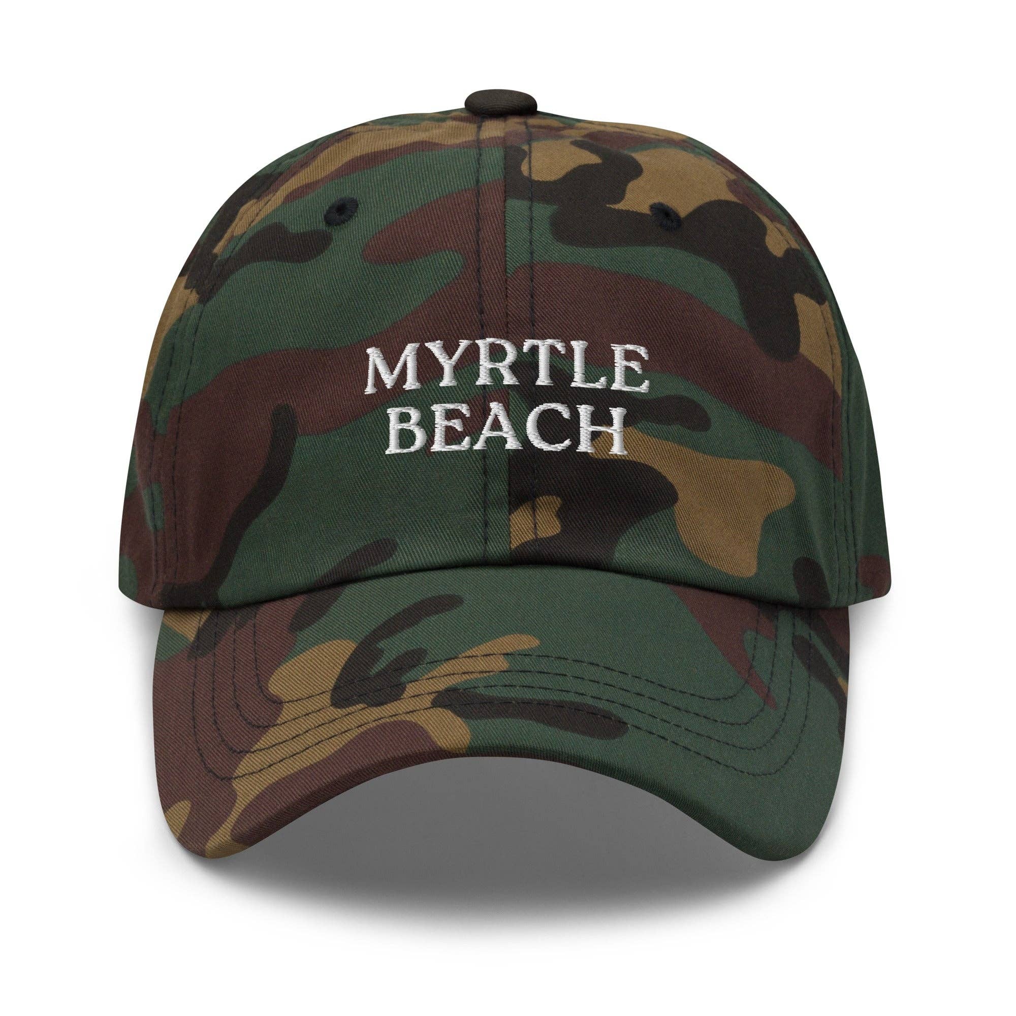 CRE PYT - Wholesale Baseball Cap - Unisex - Myrtle Beach SC South Carolina Embroidered Dad Hat | White Thread5