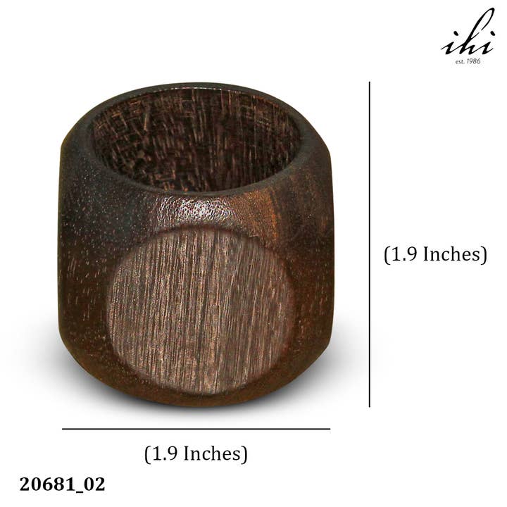 India Handicrafts Inc - Wholesale Napkin ring - Black Diamond Napkin Ring3