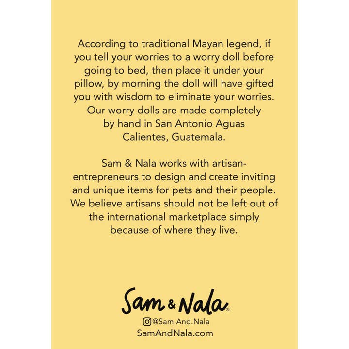 Sam & Nala | intentional style for pets & their people - Wholesale Doll - Kids - Worry Doll- Friendship (Handmade in Guatemala)- Fair Trade2