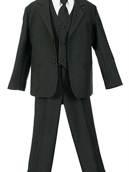 b-one inc - Vente Costume – enfant - Ensemble de 5 pièces pour garçons avec chemise et gilet 100% polyester taille 8-20 RFL-013