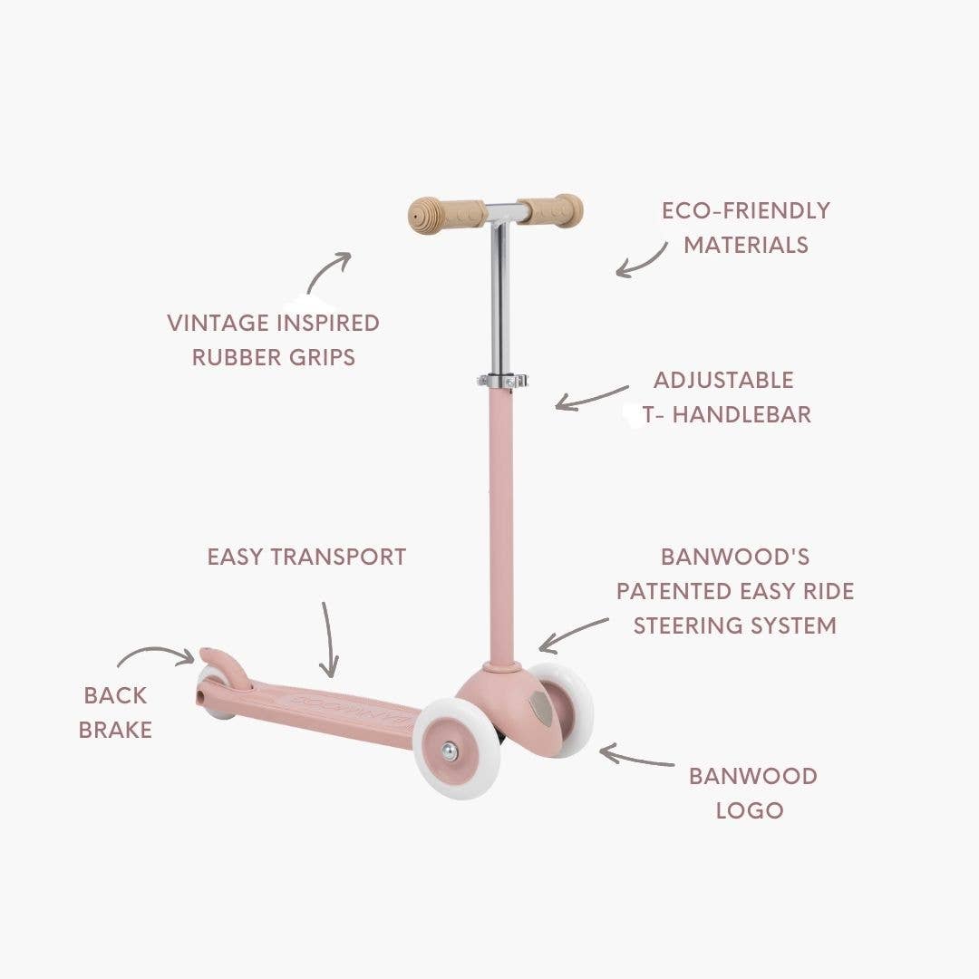 Banwood SL Europe - Wholesale Bike/Scooter - Kids - BANWOOD ECO SCOOTER - DUSTY ROSE2
