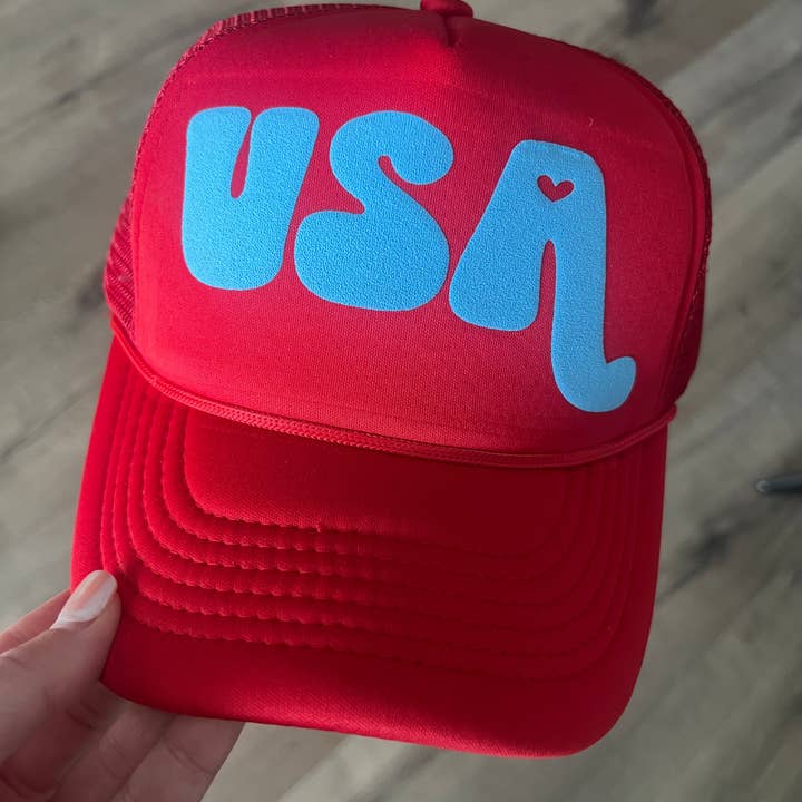 Malibu and Mint - Wholesale Trucker Hat - Women's - USA 4th of July Trucker Hat8
