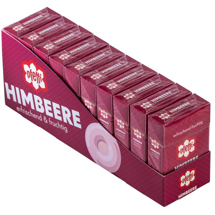 Pit Hoffmann GmbH & Co.KG - Wholesale Mints - Pfeffi peppermint candies mints. Raspberry 35g Flip Top Box1
