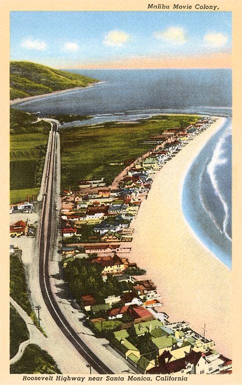 Found Image Press – Postal por atacado – Postal LA-108 Colónia de Cinema de Malibu0