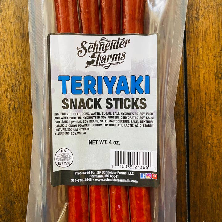 Schneider Farms - Wholesale Jerky - Teriyaki Snack Sticks