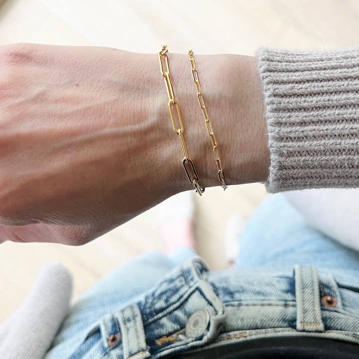 Paperclip Chain Bracelet for wholesale by Hayden B. Jewelry