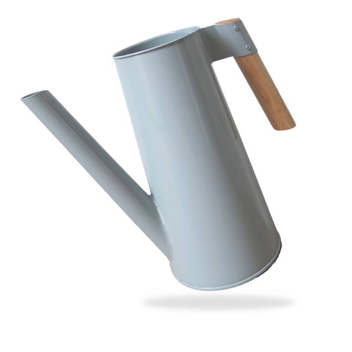 Klassieke zinken gieter 3 liter met houten handvat - grijs voor wholesale door Waldsehnen - Art of Handmade
