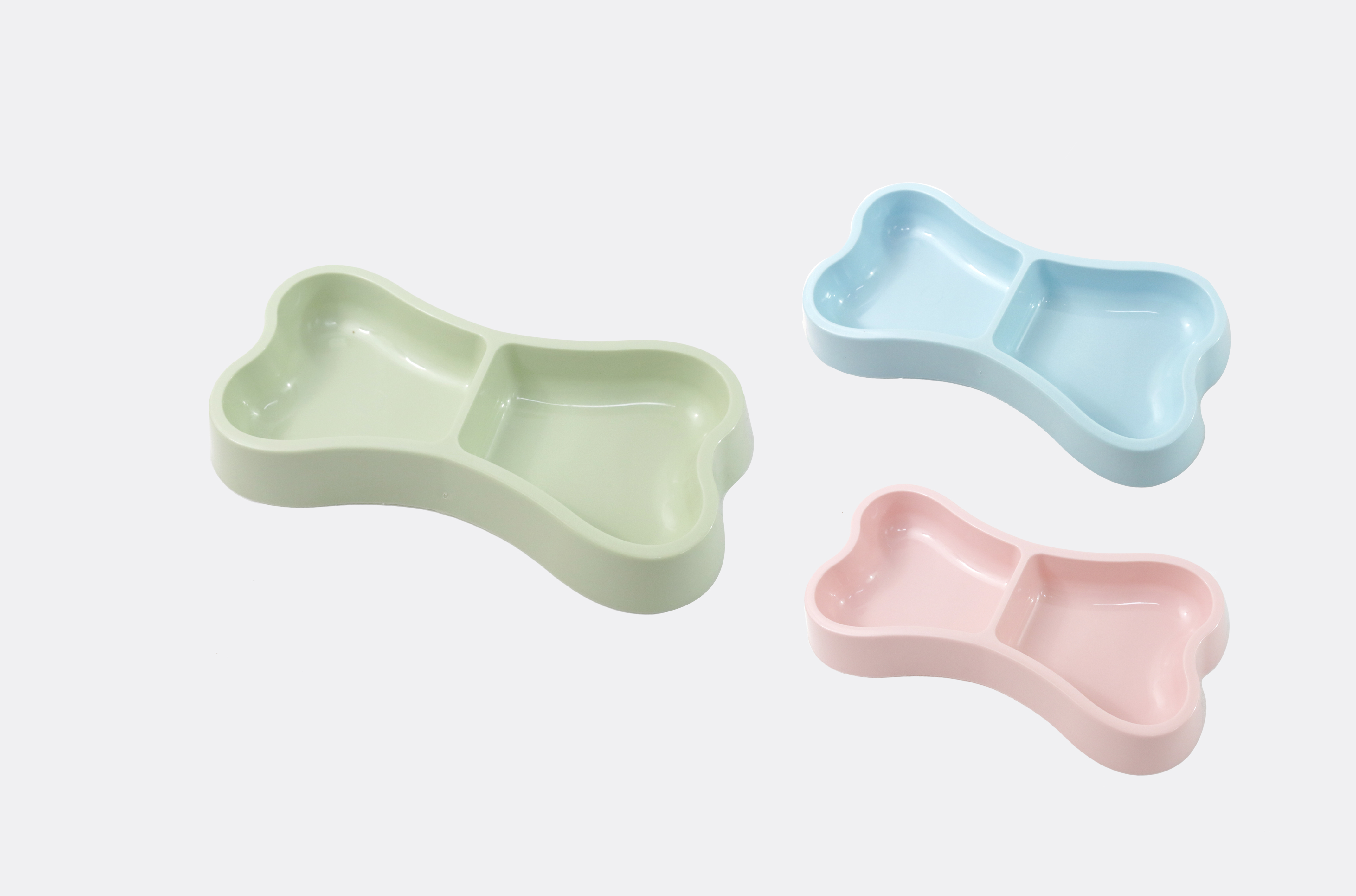 Amomi - Wholesale Pet Bowl - Cat/Dog - Double Bone Shape Feeder0