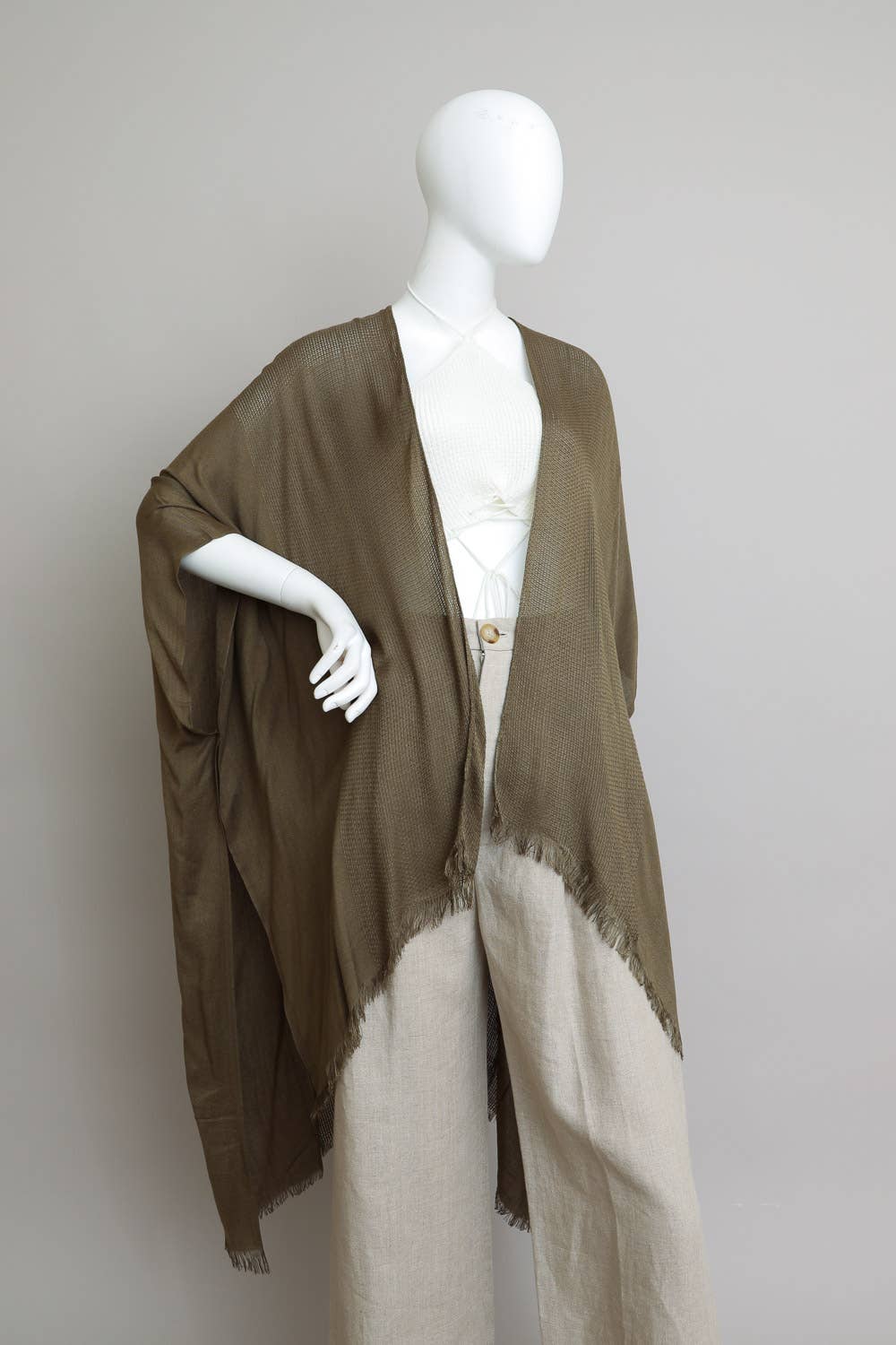 Leto Accessories - Vente Kimono – femme - Kimono bohème chic Festival Fantasy avec bord effiloché - plus de 10 couleurs8