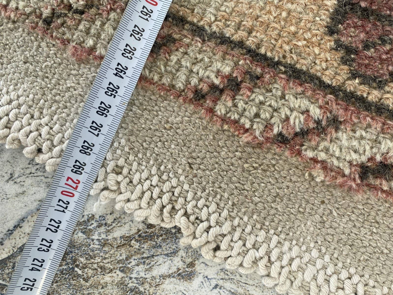 Oushak Rugs - Wholesale Area Rug - 1970 Turkish Vintage Handmade Wool Rug Geometric 4.5x8.8 ft13