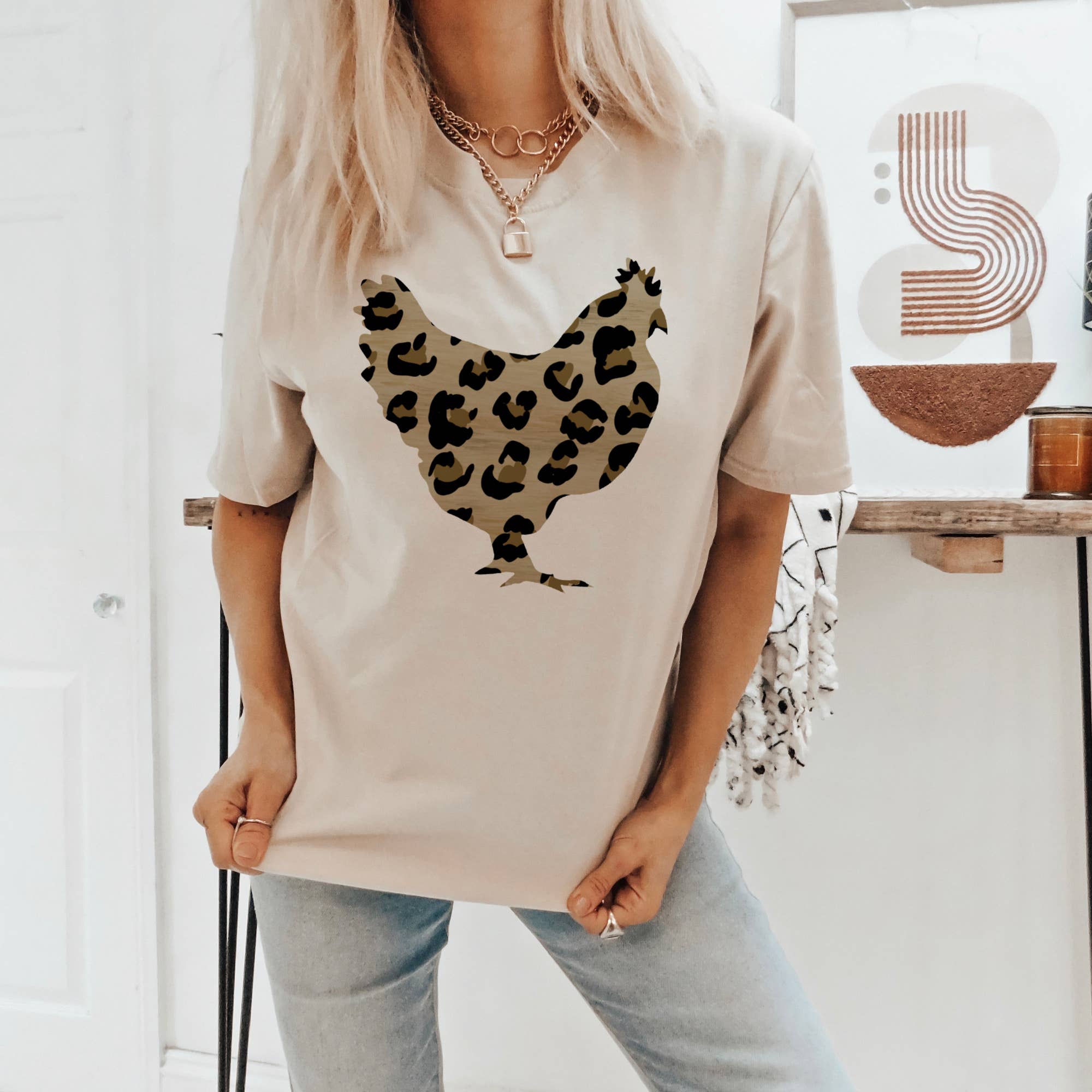 Par.tees by Party On! - Wholesale T-Shirt (Graphic) - Women's - Chicken Family Farm Animal Country Stand Market Graphic Tee4