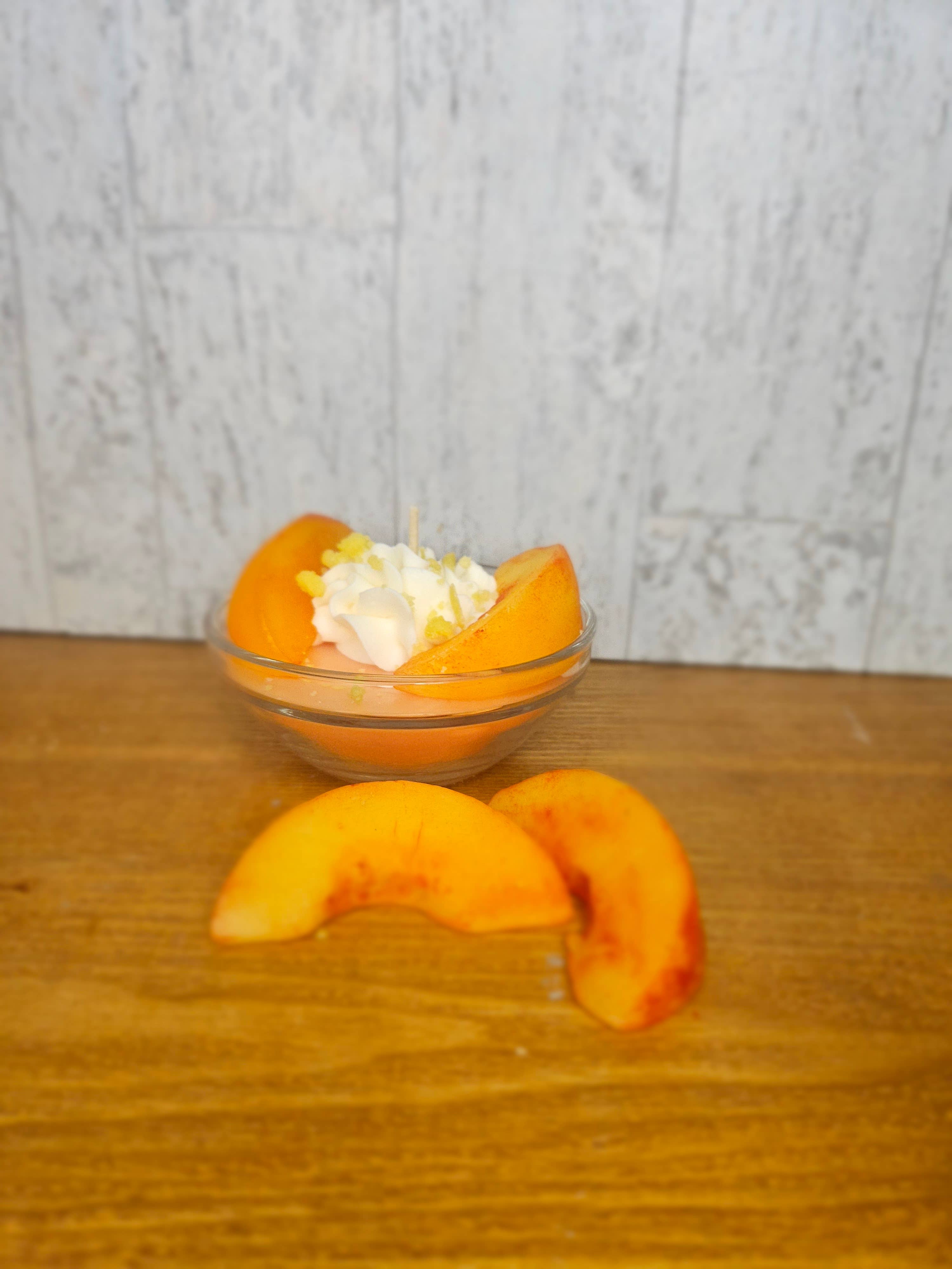 IScape Candle Co. - Wholesale Novelty Candle - Peaches n Cream dessert candle1