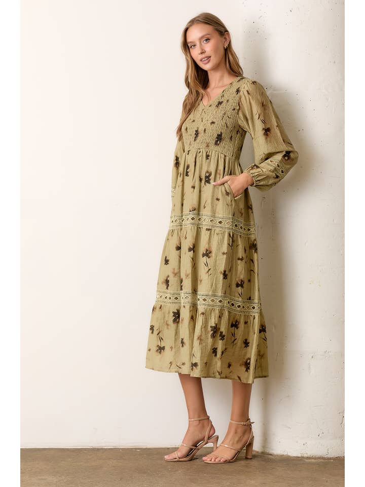 Polagram by Wellmade USA - Wholesale Dress - Women's - PRINTED WOVEN MAXI DRESS2